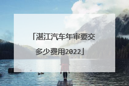 湛江汽车年审要交多少费用2022