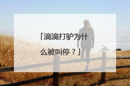 滴滴打驴为什么被叫停？