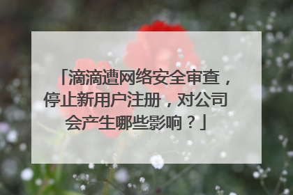 滴滴遭网络安全审查，停止新用户注册，对公司会产生哪些影响？