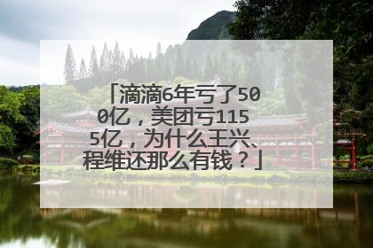 滴滴6年亏了500亿，美团亏1155亿，为什么王兴、程维还那么有钱？