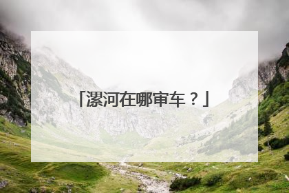 漯河在哪审车？