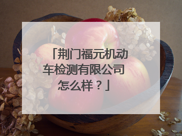荆门福元机动车检测有限公司怎么样？