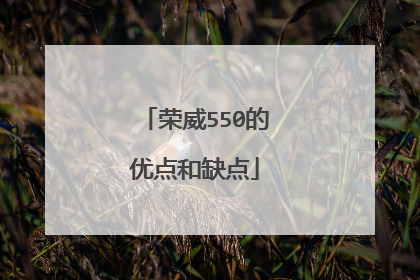 荣威550的优点和缺点
