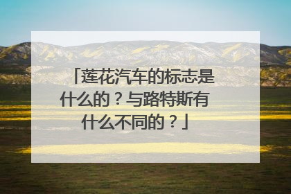 莲花汽车的标志是什么的？与路特斯有什么不同的？