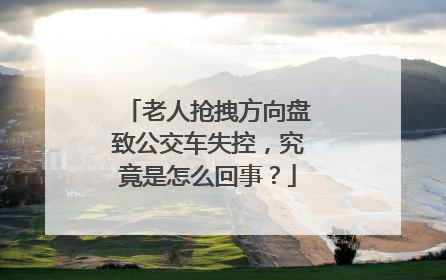老人抢拽方向盘致公交车失控，究竟是怎么回事？