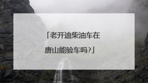 老开迪柴油车在唐山能验车吗?