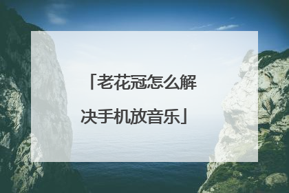 老花冠怎么解决手机放音乐
