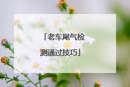 老车尾气检测通过技巧