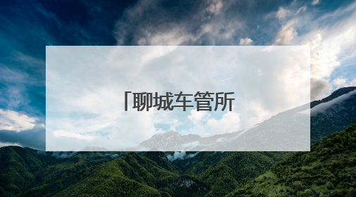 聊城车管所网上选号