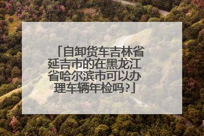 自卸货车吉林省延吉市的在黑龙江省哈尔滨市可以办理车辆年检吗?