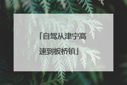 自驾从津宁高速到板桥镇