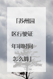 苏州园区行驶证年审时间怎么算