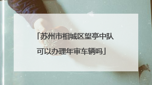 苏州市相城区望亭中队可以办理年审车辆吗
