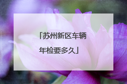 苏州新区车辆年检要多久