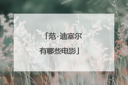 范·迪塞尔有哪些电影