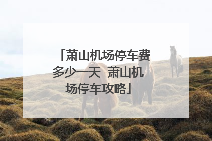 萧山机场停车费多少一天 萧山机场停车攻略