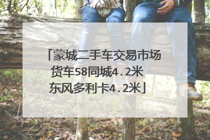 蒙城二手车交易市场货车58同城4.2米东风多利卡4.2米
