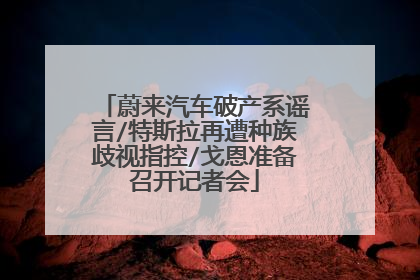 蔚来汽车破产系谣言/特斯拉再遭种族歧视指控/戈恩准备召开记者会