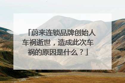 蔚来连锁品牌创始人车祸逝世，造成此次车祸的原因是什么？