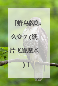 蜂鸟牌怎么变？(纸片飞旋魔术）