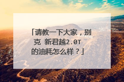 请教一下大家，别克 新君越2.0T的油耗怎么样？