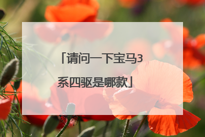 请问一下宝马3系四驱是哪款