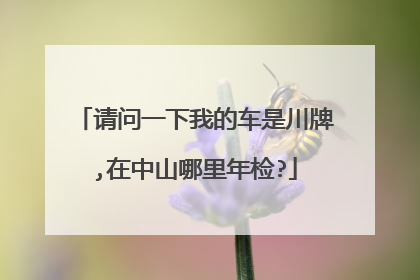 请问一下我的车是川牌,在中山哪里年检?