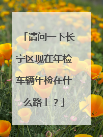请问一下长宁区现在年检车辆年检在什么路上？