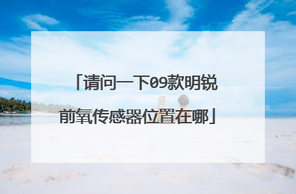 请问一下09款明锐前氧传感器位置在哪
