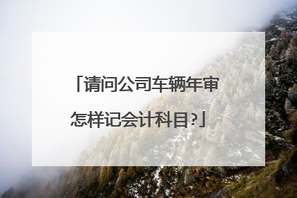 请问公司车辆年审怎样记会计科目?