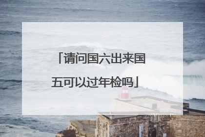 请问国六出来国五可以过年检吗