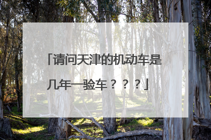 请问天津的机动车是几年一验车？？？