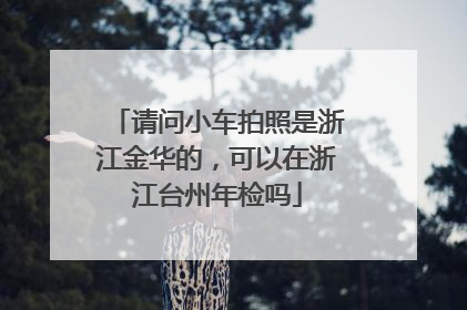 请问小车拍照是浙江金华的，可以在浙江台州年检吗