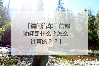请问汽车工信部油耗是什么？怎么计算的？？