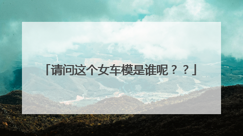 请问这个女车模是谁呢？？
