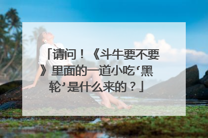请问！《斗牛要不要》里面的一道小吃‘黑轮’是什么来的？