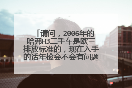 请问，2006年的哈弗H3二手车是欧三排放标准的，现在入手的话年检会不会有问题通不过（黄标）。