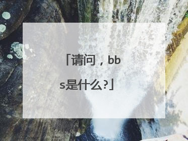 请问，bbs是什么?