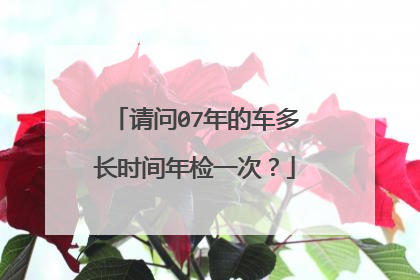 请问07年的车多长时间年检一次？