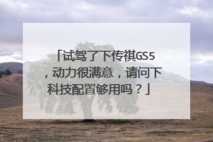 试驾了下传祺GS5，动力很满意，请问下科技配置够用吗？