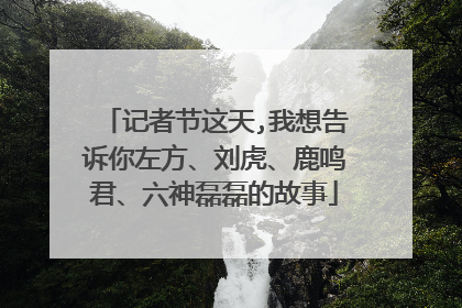 记者节这天,我想告诉你左方、刘虎、鹿鸣君、六神磊磊的故事