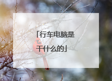 行车电脑是干什么的