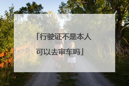 行驶证不是本人可以去审车吗