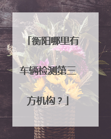 衡阳哪里有车辆检测第三方机构？