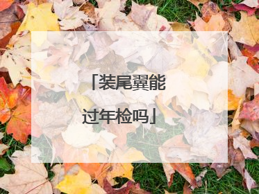 装尾翼能过年检吗