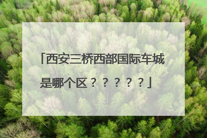 西安三桥西部国际车城是哪个区？？？？？
