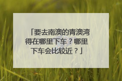 要去南澳的青澳湾得在哪里下车？哪里下车会比较近？
