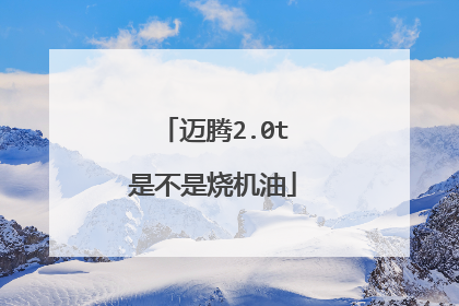 迈腾2.0t是不是烧机油