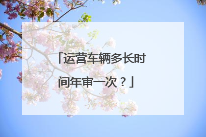 运营车辆多长时间年审一次？