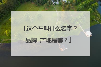 这个车叫什么名字？ 品牌 产地是哪？